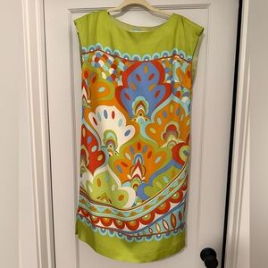 J. McLaughlin Multicolor Patterned Dress